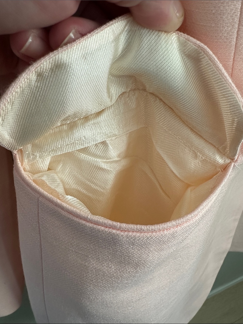 Zara Light Pink Single-Button Tailored Linen Blend Blazer - Picture 6 of 13